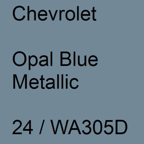 Chevrolet, Opal Blue Metallic, 24 / WA305D.